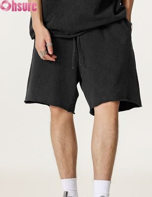Herren-Shorts aus Baumwoll-Leinen, elastischer Bund, lockere Passform, atmungsaktiv für Sommer, Reisen & tägliche Freizeit