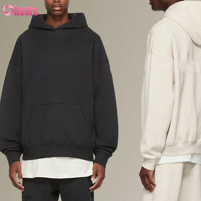 Fleece Oversize Hoodies Casual Pullover Trainingsanzug Herren Hoodies Langarm Rundhals Baumwoll-Jersey-Stoff Winterjacke für Herren