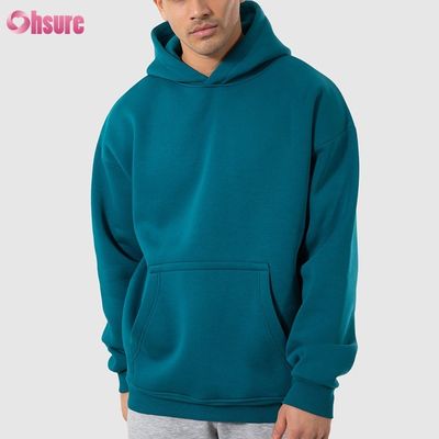 Hochwertige Baumwoll-Hoodies übergroße Pullovers schlanke einfache Männer Sport-Hoodies