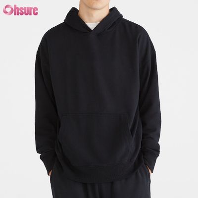 Großhandel Frühjahrs- und Herbst-Baumwolle Französisch Terry Pocket Casual Hoodie für Männer