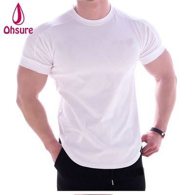 Casual Print Muster Gestrickt Muskel Unterstützung Sportbekleidung für Männer Bambus Stoff Boxen T-Shirt Druck