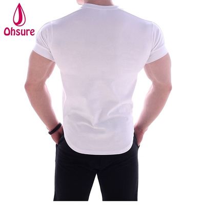 Casual Print Muster Gestrickt Muskel Unterstützung Sportbekleidung für Männer Bambus Stoff Boxen T-Shirt Druck