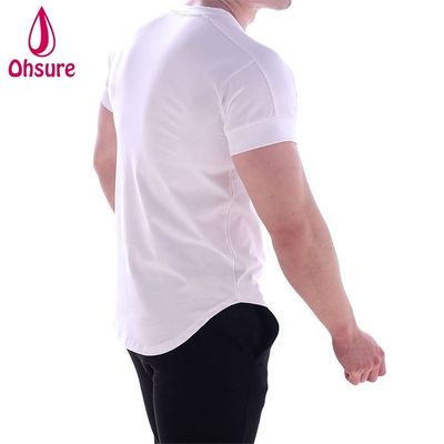 Casual Print Muster Gestrickt Muskel Unterstützung Sportbekleidung für Männer Bambus Stoff Boxen T-Shirt Druck