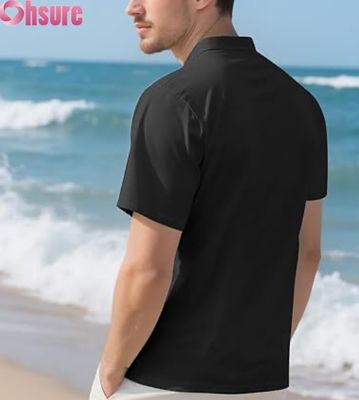 Casual Henley T-Shirts für Männer mit Knöpfen