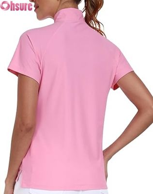 Herren-Polyester des Herstellers für Polo-T-Shirts, atmungsaktiv, Golf, Pickleball-Oberteile, individuelles Logo, kurze Ärmel, formeller Stehkragen