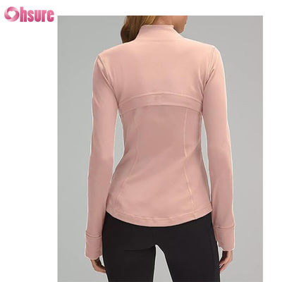 Benutzerdefiniertes Logo Neue Mode Einfarbig Tasche Pullover Reißverschluss Freizeit Sport Fitness Sweatshirt OEM Hohe Qualität für Damen