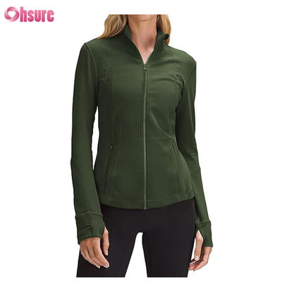 Benutzerdefiniertes Logo Neue Mode Einfarbig Tasche Pullover Reißverschluss Freizeit Sport Fitness Sweatshirt OEM Hohe Qualität für Damen