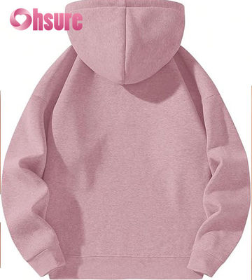 Hochwertiger Fleece-Hoodie für Damen mit Viertelreißverschluss, individuellem Logo, langen Ärmeln und warmem Farbdruck mit Buchstaben für den Herbst