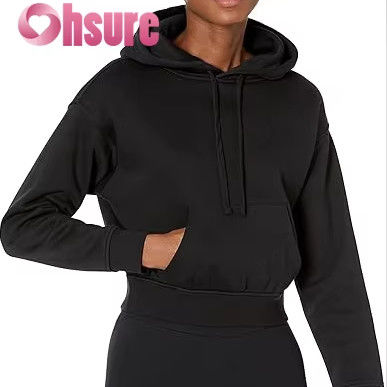 Damen-Loose-Wear 100% Baumwolle Sport-Top Rundhals-Sweatshirt Individuelles Muster Anti-Falten Umweltfreundlich Vorne