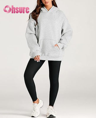 Individueller übergroßer Damen-Sport-Pullover-Hoodie, lässiges Winter-Sweatshirt in Übergröße für Running-Sportbekleidung