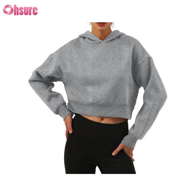 Fitness-Bekleidung Damen Pullover Tops Bio-Baumwolle Fleece Sport Hoodies Individuelles Logo Damen Workout Fitness Hoodies