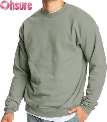 Ein einfaches Crew-Neck-Sweatshirt für Männer. Ein einfaches Pullover aus Fleece.