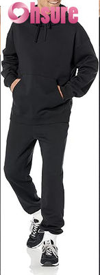 Hochwertiger Baumwollpullover Hoodie für Männer Custom-Übergröße Training Wear Essential Jersey Stoff Solides Muster Kapuzenkragen