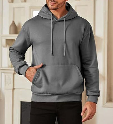 Freundliche Stoff Hoodie Hochwertige Baumwolle Hoodies Oversize Pullovers Schlanke einfache Männer Hoodies