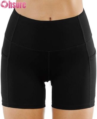 High Waist Yoga Shorts für Frauen Bauchkontrolle Scrunch Butt Workout Biker Shorts Custom Activewear