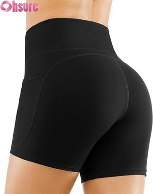 High Waist Yoga Shorts für Frauen Bauchkontrolle Scrunch Butt Workout Biker Shorts Custom Activewear