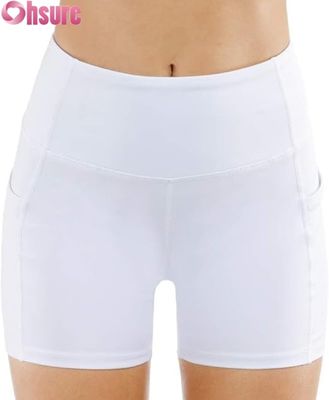 High Waist Yoga Shorts für Frauen Bauchkontrolle Scrunch Butt Workout Biker Shorts Custom Activewear