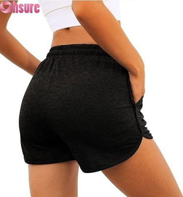 Sportshorts für Frauen mit hoher Taille. Gymnastik-Yoga-Lauf-Trainingshorts.