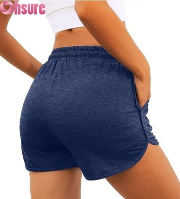 Sportshorts für Frauen mit hoher Taille. Gymnastik-Yoga-Lauf-Trainingshorts.