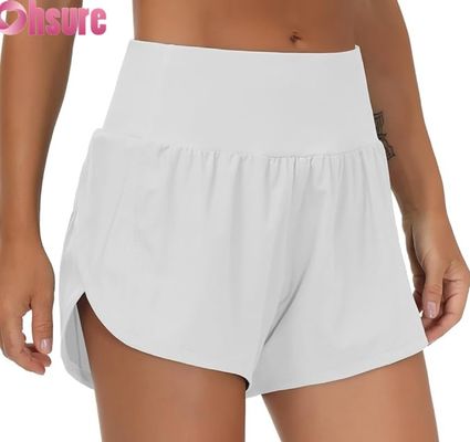 Gymnastikshorts für Frauen mit hoher Taille, schnell trockene, atmungsaktive, heiße Shorts für Yoga, Laufen, Fitness-OEM-Sportbekleidung