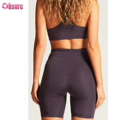 New Style Kundenstil Aktivkleidung Hochwertige Yoga-Kleidung Outdoor-Sport-Shorts Kundenstil-Logo Fitness Sexy Cross Back Yoga-BH