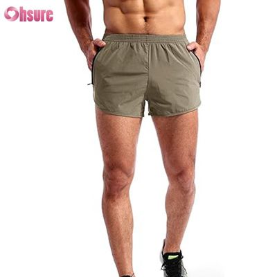 Fitness Atmungsaktive Schweißshorts Herren Athletic Jogger Short Nylon Polyester Gym Shorts