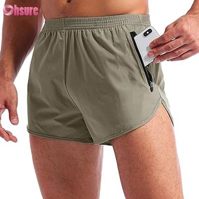Fitness Atmungsaktive Schweißshorts Herren Athletic Jogger Short Nylon Polyester Gym Shorts