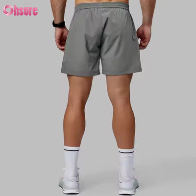 Custom High Quality Nylon Spandex Split Hem Doppelschicht 5 im Sport 2 in 1 Fitnessstudio Laufshorts für Männer