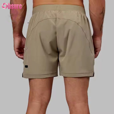 Custom High Quality Nylon Spandex Split Hem 5 in 2 in 1 Sportliche Training Sportliche Turnhallen Shorts für Männer