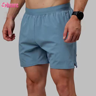 Custom High Quality Nylon Spandex Split Hem 5 in 2 in 1 Sportliche Training Sportliche Turnhallen Shorts für Männer