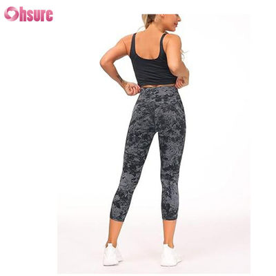 Frauen Yoga Hosen Hochwaage mit Tasche Bauchkontrolle Gym Leggings