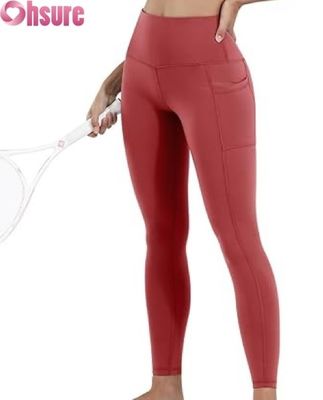 Yoga-Leggings für Damen mit hohem Bund, Bauchkontrolle, elastischem Taillenverschluss und Taschen, Workout-Hose