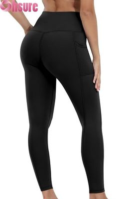 Yoga-Leggings für Damen mit hohem Bund, Bauchkontrolle, elastischem Taillenverschluss und Taschen, Workout-Hose
