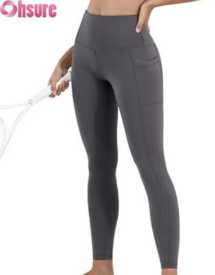 Yoga-Leggings für Damen mit hohem Bund, Bauchkontrolle, elastischem Taillenverschluss und Taschen, Workout-Hose