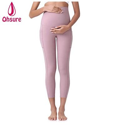 Weiche Nylon-Umstandshosen für Schwangere, Damen-Active-Leggings, Damenhosen, Umstandsleggings