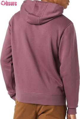 Männer-Casual Solid Color Long Sleeve Pullover Hoodie mit Zugseil Sport Tasche kundenspezifische Mode Sweatshirt