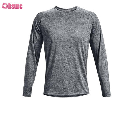 Männer-Sport-T-Shirts Hochwertige Mode Custom Blank Polyester Spandex Schnelle Trockene Langärme T-Shirt Männer-Sport-T-Shirts