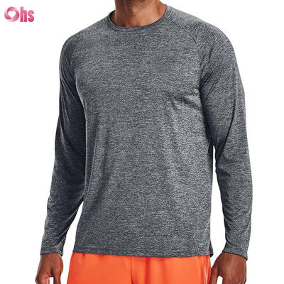 Männer-Sport-T-Shirts Hochwertige Mode Custom Blank Polyester Spandex Schnelle Trockene Langärme T-Shirt Männer-Sport-T-Shirts