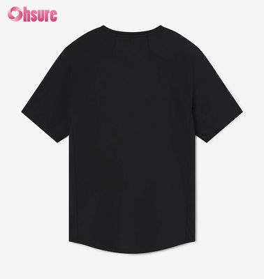 Custom Männer Fitness-T-Shirt Schnelltrockentraining Top Atmung Raglan Ärmel Leichtgewicht Polyester Spandex-300gsm Stoff