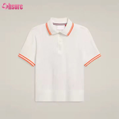 Custom Logo Atemberaubend Golf Kurzärmel Pickleball Baumwolle Tennis Polo Tops T-Shirts für Frauen Aktivkleidung Hersteller