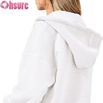 Weibliches Custom-Muster Oversize Pullover Hoodie 3D Stickerei Briefdruck Strick Sweatshirt Faul Casual Raglan Ärmel Kapuze