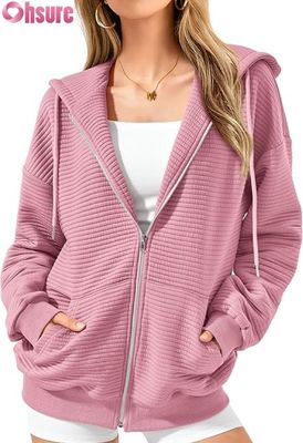 Weibliches Custom-Muster Oversize Pullover Hoodie 3D Stickerei Briefdruck Strick Sweatshirt Faul Casual Raglan Ärmel Kapuze