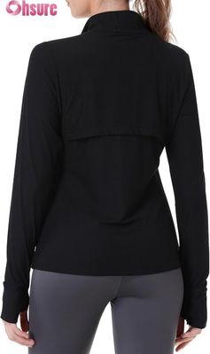 Running Jackets für Frauen, Vollzip-Training Jacket Athletic Gym Sports Jacket mit Reißverschluss Taschen