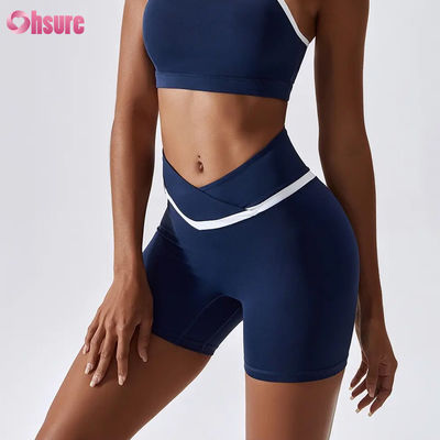 Frauen High Waist Trainer Yoga Shorts Süßig Farbe Schnell Trocknen Nackt Hot Shorts zum Laufen Fitness Gym Fitness Sport Training