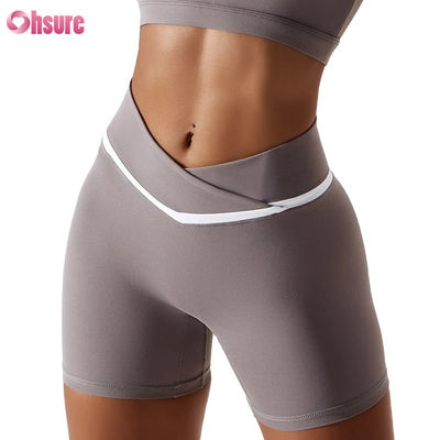 Frauen High Waist Trainer Yoga Shorts Süßig Farbe Schnell Trocknen Nackt Hot Shorts zum Laufen Fitness Gym Fitness Sport Training
