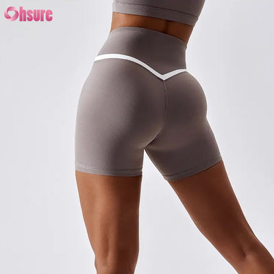 Frauen High Waist Trainer Yoga Shorts Süßig Farbe Schnell Trocknen Nackt Hot Shorts zum Laufen Fitness Gym Fitness Sport Training