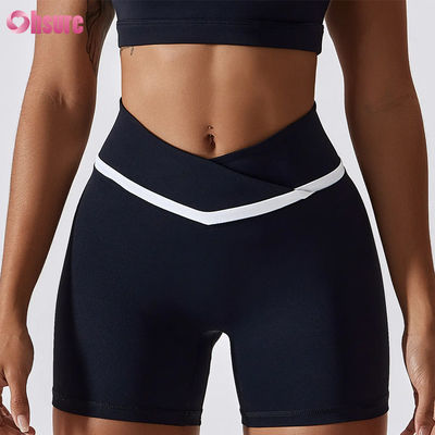 Frauen High Waist Trainer Yoga Shorts Süßig Farbe Schnell Trocknen Nackt Hot Shorts zum Laufen Fitness Gym Fitness Sport Training