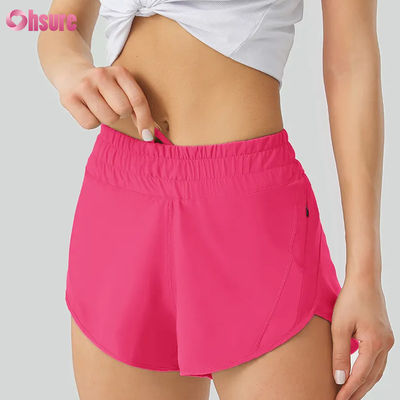 Yoga-Shorts für Frauen mit elastischer Taillentasche für Sport und Laufen