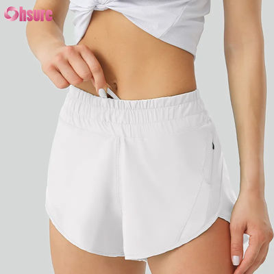 Yoga-Shorts für Frauen mit elastischer Taillentasche für Sport und Laufen