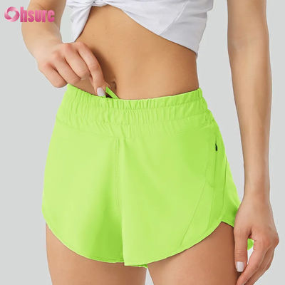 Yoga-Shorts für Frauen mit elastischer Taillentasche für Sport und Laufen
